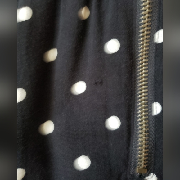 Black & White Polka Dot Midi Skirt Size Medium - Picture 6 of 6